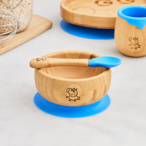 George Pig Bamboo Suction Bowl and Spoon bamboo bamboo 