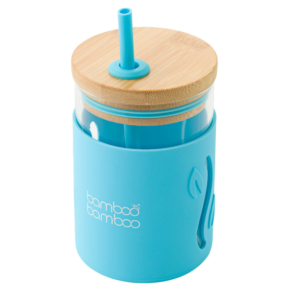 
            
                Load image into Gallery viewer, bb Toddler Jar with Straw bamboo bamboo Blue 
            
        