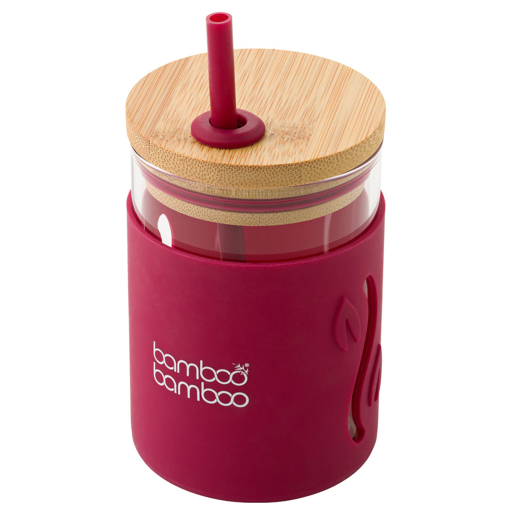 bb Toddler Jar with Straw bamboo bamboo Cherry 