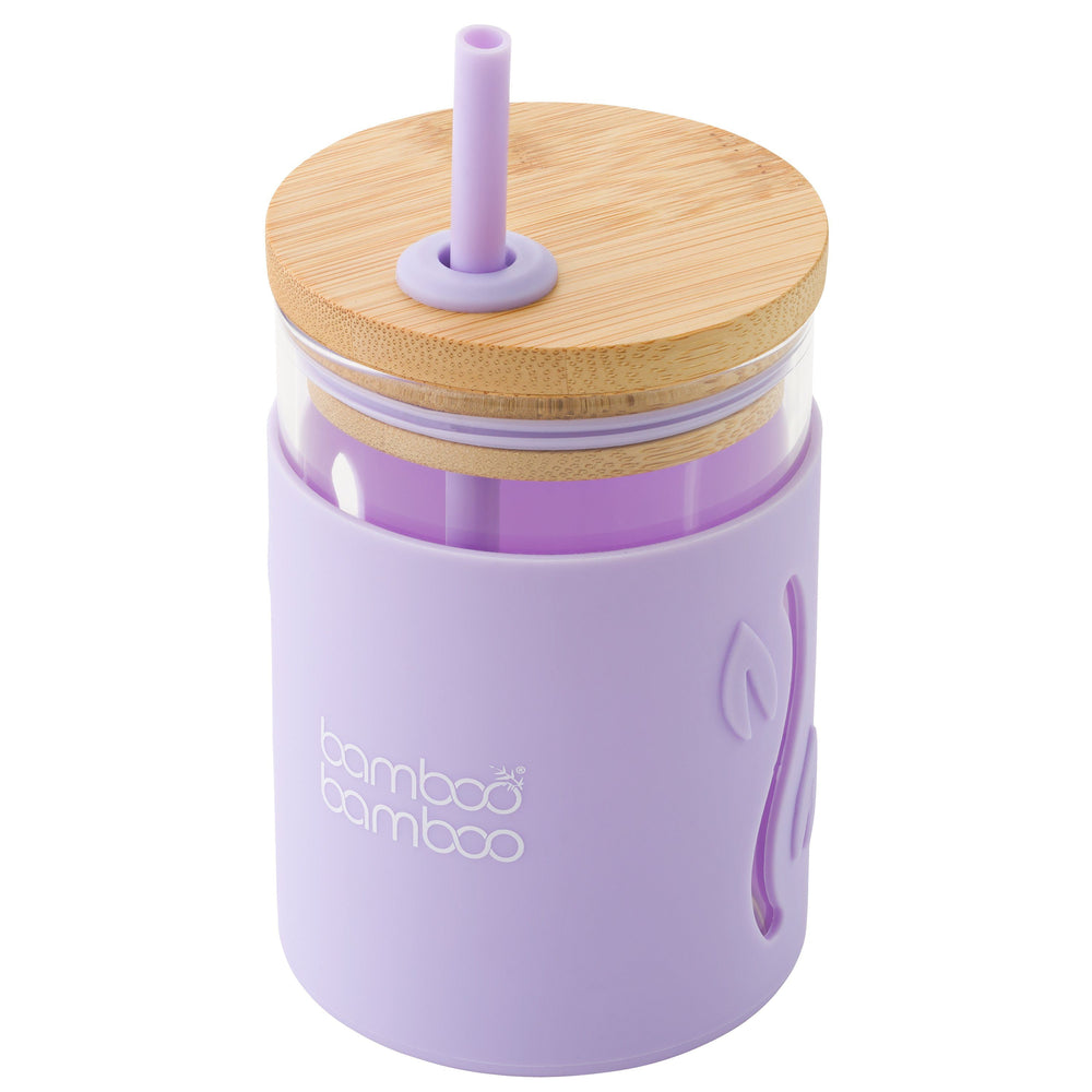 
            
                Load image into Gallery viewer, bb Toddler Jar with Straw bamboo bamboo Lilac 
            
        