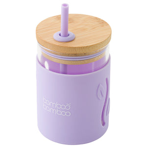 bb Toddler Jar with Straw bamboo bamboo Lilac 